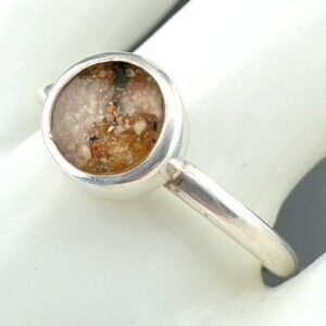 Dune Jewelry Sterling Silver Beach Sand Stacker Ring - Size 8